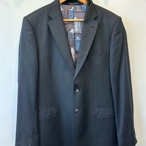 Ted Baker London Black Blazer Jacket Modern Fit Men’s 42R Lined Sport Coat